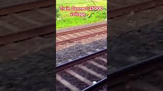 Local Train Connection Pantograph To 25000 Voltage ⚡🚂 railway shorts youtube shortspantograph [upl. by Llennoj]