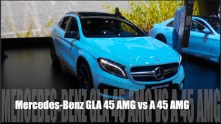 MercedesBenz GLA 45 AMG vs A 45 AMG [upl. by Eneg]