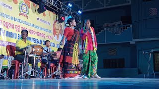 JARAL JARAL SONG BY MANGAL HANSDA STAGE PROGRAM IN GANDHISMURTI BHAVAN santali singer cultural [upl. by Hedve]