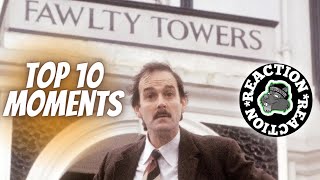 American Reacts to Fawlty Towers Top 10 moments [upl. by Iveksarap571]