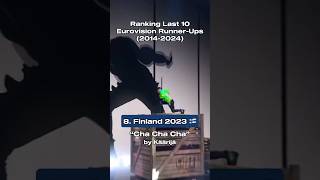 Ranking Last 10 RunnerUps at the Eurovision Song Contest 20142024 [upl. by Gravante]