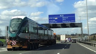 New Nottingham Tram Spotted on M25 [upl. by Lavern]