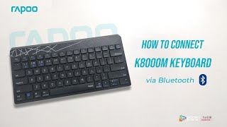 Connect Rappo K8000M Keyboard via Bluetooth  Hello Computer [upl. by Joyann98]