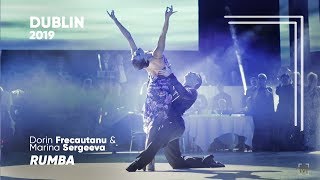 Dorin Frecautanu  Marina Sergeeva  2019 Dublin  Showdance Rumba [upl. by Laura763]