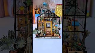 DIY Homemade Miniature Glass garden House 🏡WOW 😱 Rolife shorts diy youtubeshorts trending [upl. by Eatnoed]