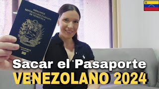 FACIL y RAPIDO Sacar el Pasaporte Venezolano en el 2024🇻🇪 [upl. by Ihtac]