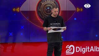 Zarf në shtëpi Romeo dhe Heidi përballë banorëve në një konferencë  Big Brother VIP 3 [upl. by Hazeghi270]