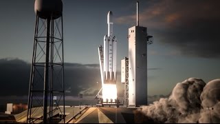 Falcon Heavy  Flight Animation [upl. by Pegg]