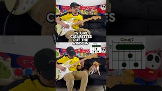 TV Girl  Cigarettes out the Window guitar tutorial with tabs  ambient guitar version [upl. by Ettevey]