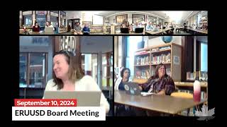 ERUUSD Schoolboard Meeting  09102024 [upl. by Nyleda]