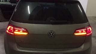 Installation clignotants dynamiques Volkswagen Golf 7 R  config CAR [upl. by Herrmann113]