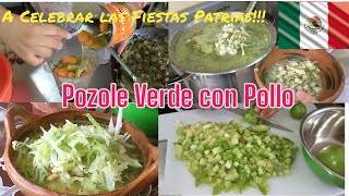 POZOLE VERDE CON POLLO Para Celebrar las Fiestas Patrias 🇲🇽🇲🇽🇲🇽 [upl. by Earla]