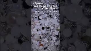 Nuevo Ingreso ¡Mix de Medias Perlas Color Blanco Perfectas para Decorar tus Proyectos DIY [upl. by Mapes]