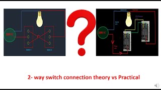 2 Way Switch Connection Theory vs Practical Whats the Difference [upl. by Phelan]