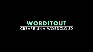 Worditout creare una wordcloud [upl. by Adnac739]