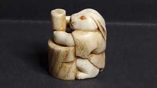 Moon Rabbit Netsuke [upl. by Nelrsa]