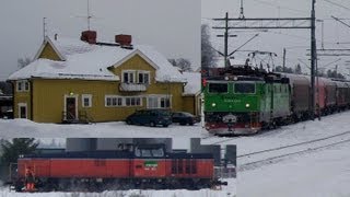 Tåg på Järnvägen i Holmsund 2010 [upl. by Steere75]