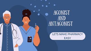 Difference Between Agonist and Antagonist lets make pahrmacy easy [upl. by Fari]