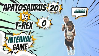 APATOSAURUS vs TREX  JUNIOR  Internal Game 2024  1 September 2024 [upl. by Buckley]