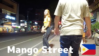 2023  Night life in the Philippines ep5  Mango street in Cebu at 12AM walkingstreet nightlife [upl. by Iatnohs]