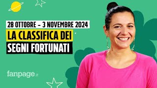 Oroscopo la classifica dei segni più fortunati della settimana dal 28 ottobre al 3 novembre 2024 [upl. by Ainoyek225]