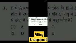 Sitting arrangement reasoning shorts Questions sittingarrangement reasoningtricksandtips [upl. by Mellen477]