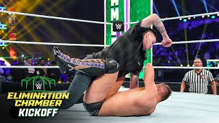 Dominik Mysterio delivers right hand to Miz WWE Elimination Chamber 2022 WWE Network Exclusive [upl. by Gwenette]