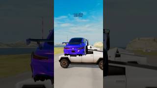 WHICH CAR CAN JUMP OVER THE TESLA CYBER TRUCK  CAR JUMP TEST beamngdrive ytshortsvideo [upl. by Htebzile]