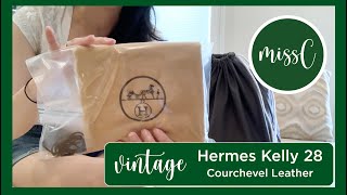 Hermes Kelly 28 Retourne Unboxing  Mod Shots Repairs amp Cleaning [upl. by Turnbull]