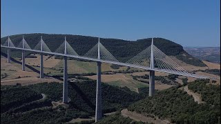 Millau Viaduct Worlds Tallest Bridge Southern France By Drone 2023 [upl. by Cavanaugh]