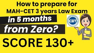 MH CET Law 2025 3 years preparation in 5 monthsMH LAW CET Study MaterialMHCET 3 year LLB Strategy [upl. by Hilde160]