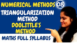 Introduction to LU Decomposition method Triangularization methodNumerical MethodsDream Maths [upl. by Nevile]