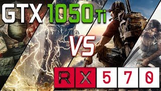 GTX 1050 Ti VS RX 570  GPU WARS [upl. by Aneeles]