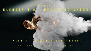 Blender 30  Realistic Smoke Tutorial  Part I  Scene amp sim setup [upl. by Calvina924]