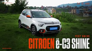 Citroen eC3 Shine Test Drive  Nepal Drives [upl. by Shugart]