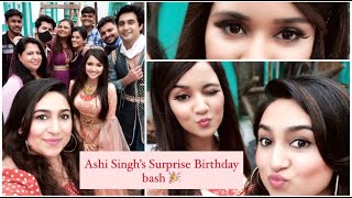 AshiSingh Birthday Surprise on Aladdin set with SiddharthNigam 🥳 [upl. by Neerihs612]