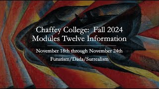 Chaffey CollegeModule Twelve InformationFall 2024 [upl. by Coriss]