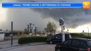 spettacolare tromba marina a sottomarina di chioggia [upl. by Acissev271]