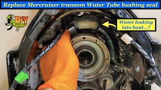 Replace Mercruiser outdrive Transom housing water tube and hose [upl. by Aedni]