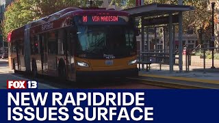 RapidRide G Line repairs already needed after recent launch  FOX 13 Seattle [upl. by Nodnal]