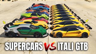 GTA 5 ONLINE  ITALI GTB VS SUPERCARS WHICH IS FASTEST [upl. by Dawaj]