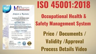 How To Apply ISO 450012018 Certificate  ISO 45001 Occupational Health And Safety Management System [upl. by Snilloc422]