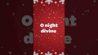 O Holy Night SING ALONG Merry Christmas 🎵🎄 shorts [upl. by Tsnre]