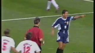 Mondiali 1998 ArgentinaInghilterra highlights primo tempo [upl. by Neyu]