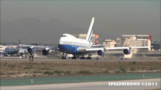 Sands Casino and Resorts Boeing 747SP31 VPBLK Takeoff to Macau [upl. by Aehsat]