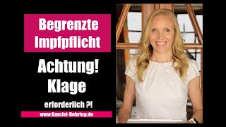 Einrichtungsbezogene Impfpflicht  Rechtsbehelfsbelehrung  Dann Klage [upl. by Jobyna761]