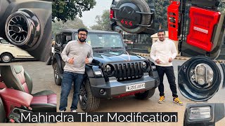 Best Place For Mahindra Thar Modification In Delhi  2022 Mahindra Thar  Thar Premium Accesories [upl. by Yerfoeg]