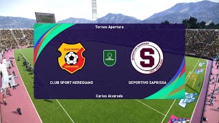 Modo carrera jugador liga Promerica Club Sport Herediano vs Deportivo Saprissa [upl. by Idelle]