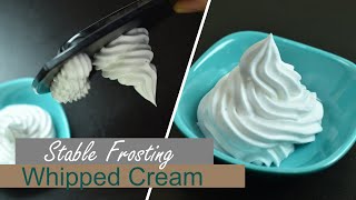 Stabilised whipped cream frosting recipe  one secret ingredient makes it stable   Sugar Buzz [upl. by Adnawahs593]