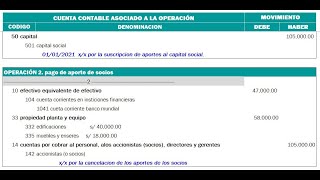 2 COMO CONTABILIZAR APORTE PAGADO DE CAPITAL SOCIAL [upl. by Sand]